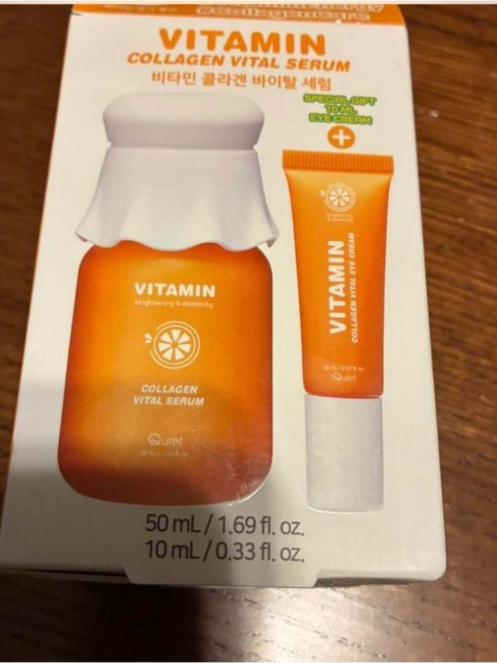 Vitamin Collagen Vital Serum & Eye Cream - Orange -
